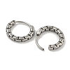 316 Surgical Stainless Steel Hoop Earrings EJEW-D096-19C-AS-2