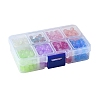 400Pcs 8 Colors Baking Paint Imitation Jade Glass Round Bead Strands DGLA-FS0001-09-6