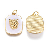 Brass Enamel Pendants KK-D159-01G-B-2