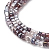 Gradient Color Electroplate Glass Bead Strands GLAA-E042-05-B10-4