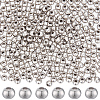 Beebeecraft 400Pcs 304 Stainless Steel Beads STAS-BBC0003-61A-1