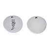 Non-Tarnish 304 Stainless Steel Charms STAS-T059-26P-J-3