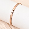 304 Stainless Steel Plain Bangles for Women Men BJEW-Z167-01M-04-2