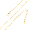 1MM Brass Cable Chain Necklace for Women Men KK-P302-02G-4