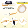 3Rolls 3 Colors Single Face Velvet Ribbon for Clothes Accessories OCOR-TA0004-09B-3