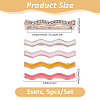15Pcs 3 Colors Alloy Wave Watch Band Charms for Watch Loops Accesssories FIND-FH0017-65-2