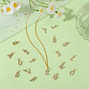 26Pcs 26 Styles Real 18K Gold Plated Brass Micro Pave Clear Cubic Zirconia Charms KK-BBC0018-09-3