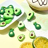 15Pcs 3 Styles Opaque Resin Fruit Pendants RESI-YW0001-72-4