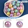 100Pcs Opaque Acrylic Beads OACR-PA0001-31C-2