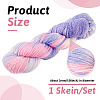1 Skein Gradient Segment Dyed 80% Wool 20% Acrylic Blended Yarn OCOR-TA0003-02C-4