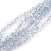 Electroplate Glass Beads Strands EGLA-F144-PL01-A-1