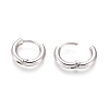 Tarnish Resistant 202 Stainless Steel Huggie Hoop Earrings A-EJEW-F111B-13mm-P-3