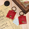 PU Imitation Leather Keychains KEYC-WH0003-08AB-4