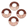 Epoxy Resin & Walnut Wood Pendants RESI-T057-09B-1