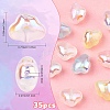 35Pcs 7 Colors Transparent Acrylic Beads MACR-YW0004-64-3