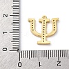 Rack Plating Brass Micro Pave Cubic Zirconia Pendant KK-H449-76G-11-3