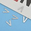 Tarnish Resistant 304 Stainless Steel Letter Charms LS-X-STAS-O072-V-6