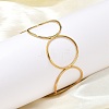 304 Stainless Steel Cuff Bangles for Women BJEW-U023-02G-3