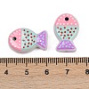 Painted Glass Beads X-LAMP-F036-02A-3