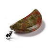 Natural Unakite Pendants G-F714-03E-3