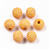 Painted Natural Wood Beads X-WOOD-T021-53A-10-1