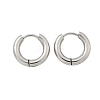 Tarnish Resistant 304 Stainless Steel Huggie Hoop Earrings X-EJEW-F111-16mm-P-2