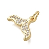 Brass Micro Pave Cubic Zirconia Pendants KK-D431-005B-G-2
