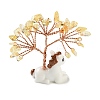 Natural Citrine Chips Tree of Life Decorations DJEW-A017-01P-2