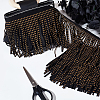 AHADERMAKER 3 Yards Tassel Fringe Faux Suede Ribbon FIND-GA0003-40-4