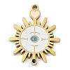 304 Stainless Steel Pendants STAS-F315-07G-02-1