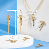 10Pcs Ion Plating(IP) 304 Stainless Steel Pendants STAS-UN0061-06-2