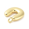 Rack Plating Brass Balloon Letter Pendants KK-C050-01G-U-2