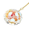 Quartz Crystal & Alloy Suncatchers HJEW-Z009-02A-3