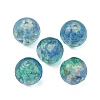 Handmade Gold Sand Lampwork Beads LS-LAMP-WH0001-10C-2