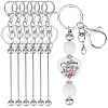 DIY Alloy Bar Beadable Keychain Making Kit DIY-SC0024-54P-1