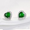 Brass Micro Pave Crystal Cubic Zirconia Stud Earrings EJEW-BB63597-A-5