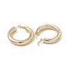 Long-Lasting Plated Brass Hoop Earrings for Women EJEW-A088-07G-2