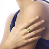 House Pattern Brass Enamel Finger Rings FS-WG03239-01-4