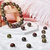 Olycraft Natural Dragon Blood Jasper Bead Strands G-OC0001-18-5