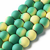 Spray Painted Non-magnetic Synthetic Hematite Beads Strands G-N337-01B-1