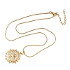 304 Stainless Steel Micro Pave Clear Cubic Zirconia Pendant Necklaces for Women LS-NJEW-Z103-01G-09-4