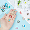   24Pcs 12 Styles Transparent Evil Eye Resin Pendants RESI-PH0001-87-3