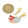 Alloy Enamel Split Pendant Decorations HJEW-JM02818-04-3