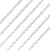 Brass Coated Iron Flat Cable Chains CH-TAC0007-02S-3