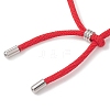 Nylon Round Cord Slider Bracelet Makings AJEW-JB01516-01-4