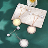 3Pcs Flat Round Pendants Alloy Brooches JEWB-FH00009-4