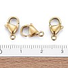 Ion Plating(IP) 304 Stainless Steel Lobster Claw Clasps LS-STAS-H353-D-02G-4