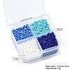 72G 4 Styles Glass Seed Beads SEED-YW0002-77B-2