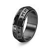 Rotatable Titanium Steel Finger Ring PW-WG27E87-24-1