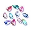 Transparent Glass Charms X-GLAA-O017-01-1